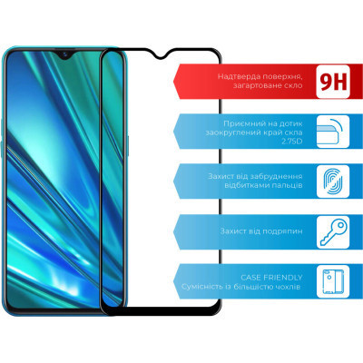 Стекло защитное ACCLAB Full Glue Realme 5 Pro (1283126508394) Винница - изображение 2