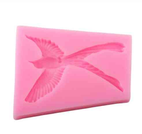Силиконовый молд Ласточка 65 на 52 мм розовый Киев