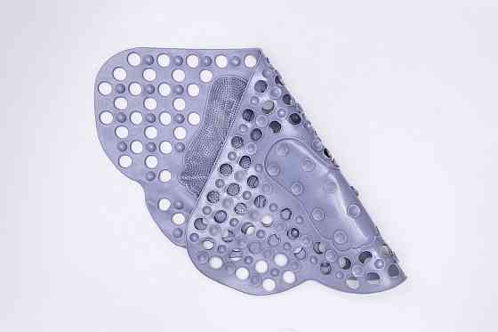 Протиковзкий коврик для душу 70x40 см, сірий Київ