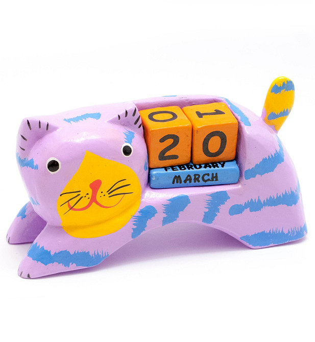 Календарь из дерева настольный Кот Киев - изображение 1