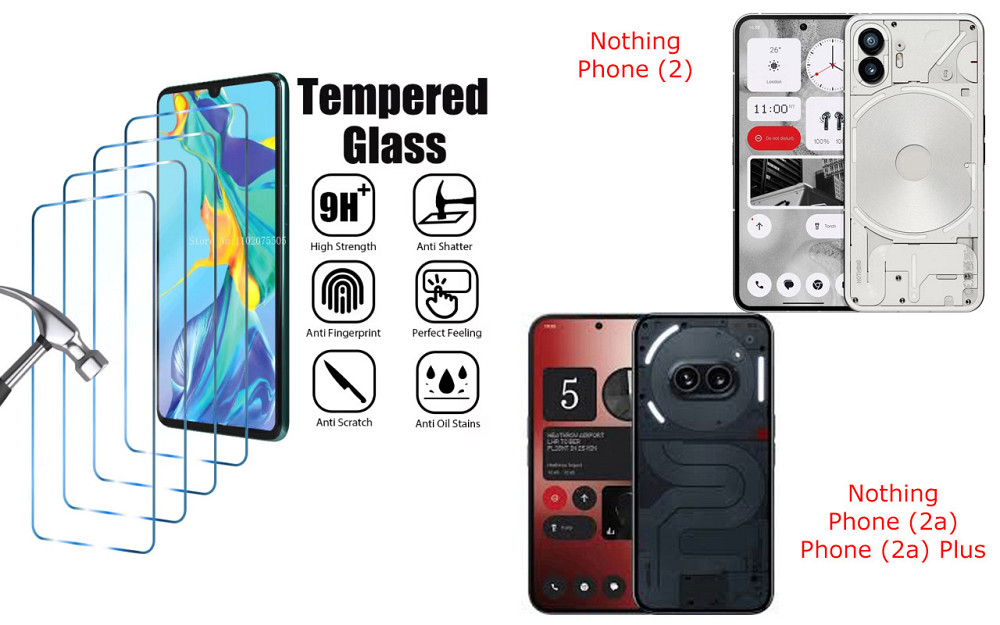 Защитное стекло ArmorGlass для Nothing Phone (2), Phone (2a), Phone (2a) Plus – устойчивое к царапинам и Киев - изображение 1