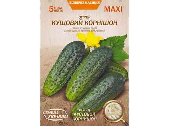 Максі Огірок КУСТОВОЙ КОРНИШОН 5г (10 пачок) (рс) ТМ НАСІННЯ УКРАЇНИ Київ