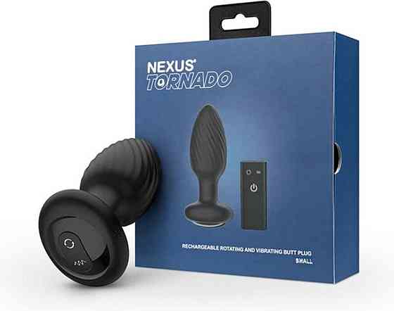 Анальна пробка Nexus TORNADO Small, ротація+вібрація, пульт ДК Sex Aura Київ