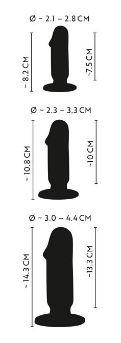 Набір анальних фалоімітаторів ANOS Butt plug training kit wi Sex Aura Київ - фото 8