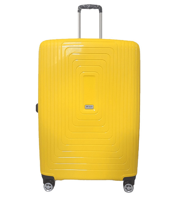 Чемодан пластиковый AIRTEX 241 большой 78 см желтый Киев - изображение 1