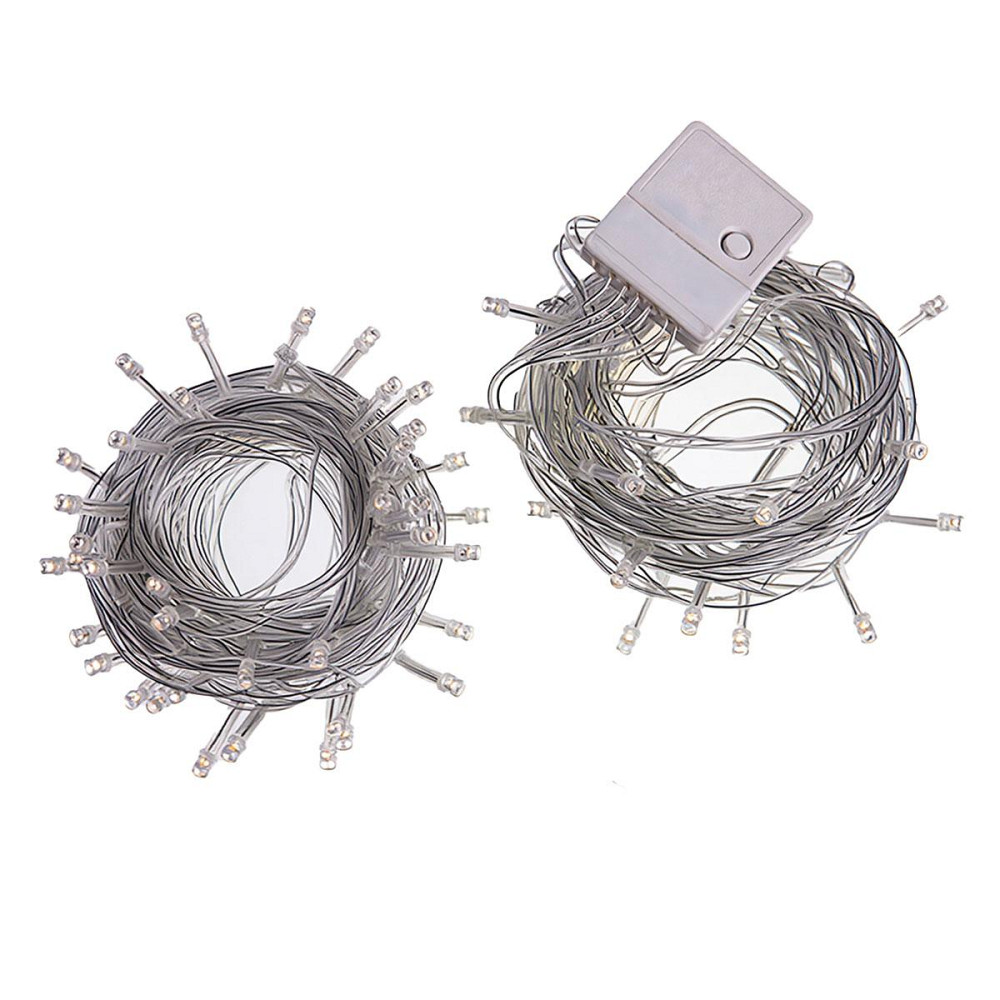 Новорічна гірлянда штора 2х2 м 80 LED кімнатна білий провід Жовтий ZWM2280LEDY Коломия - фото 5