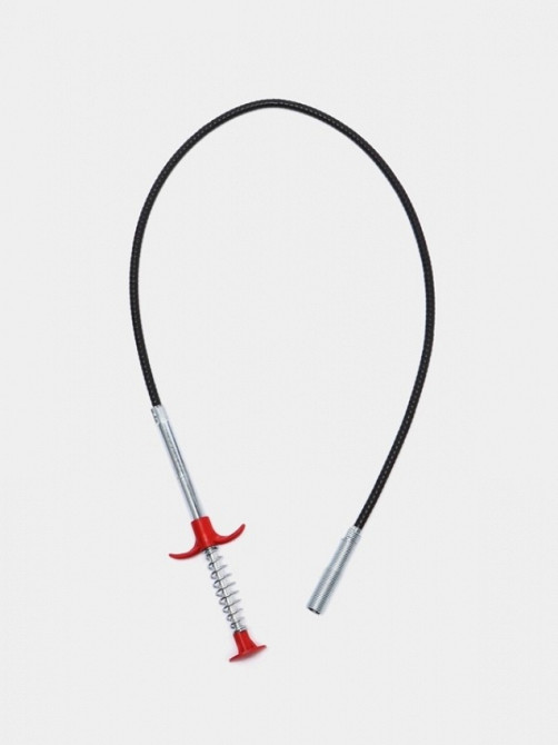 Тросик для чистки раковины с щипцами, Трос коготь щуп для чистки труб раковины канализации с щипцами 100см Винница - изображение 1