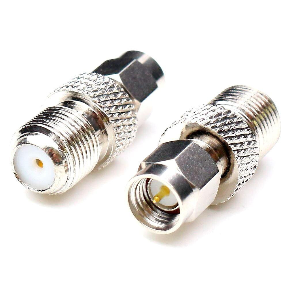 Переходник штекер SMA - гнездо F, латунь, Tcom Полтава - изображение 1