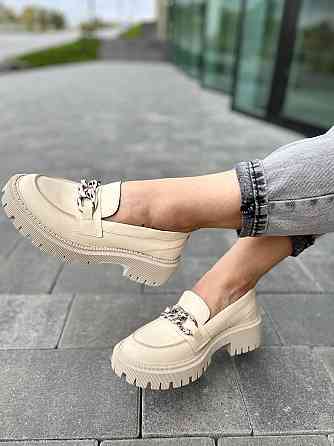 Туфли женские GREMMY бежевые натуральная кожа размер 39 (4804) Коломия