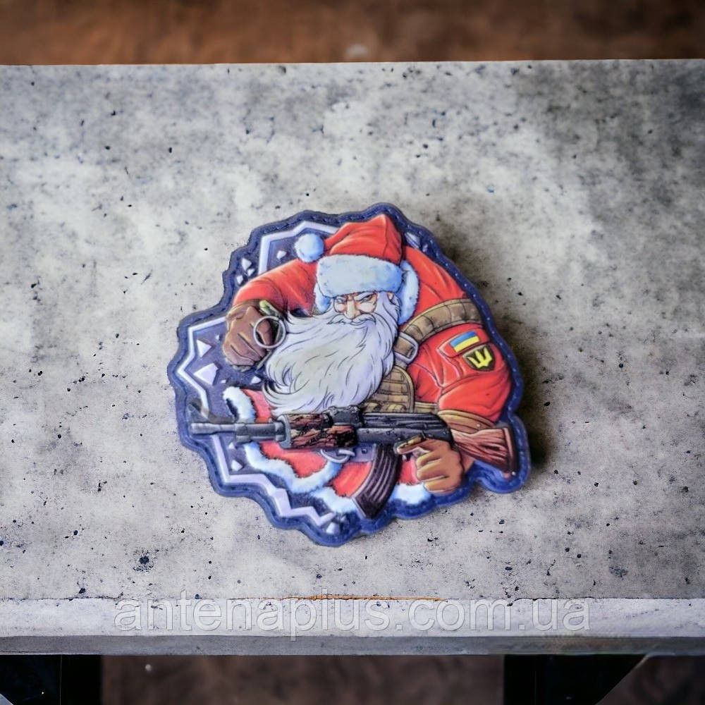 Новорічний Санта ЗСУ шеврон / патч Київ - фото 3