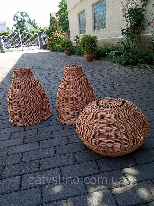 Світильники для підлоги з лози різної форми Київ - фото 1