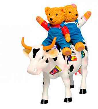 Колекційна статуетка корова Teddy Bears on the Moove (Size M) полірезин Вінниця