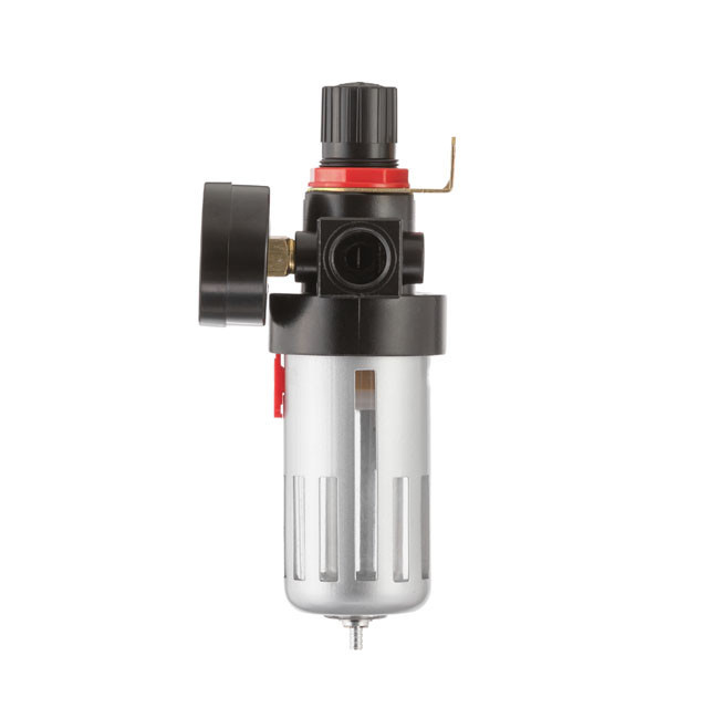 Фільтр для очищення повітря 1/2", 20 мкм, до 1200 л/хв, до 12 атм, металевий захист колби, регулятор тиску INTERTOOL PT-1410 Київ - фото 13