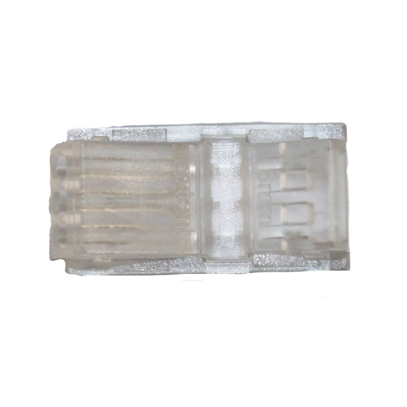 Коннектор прямой 8 мм лента-провод IP20, прозрачный Днепр - изображение 1