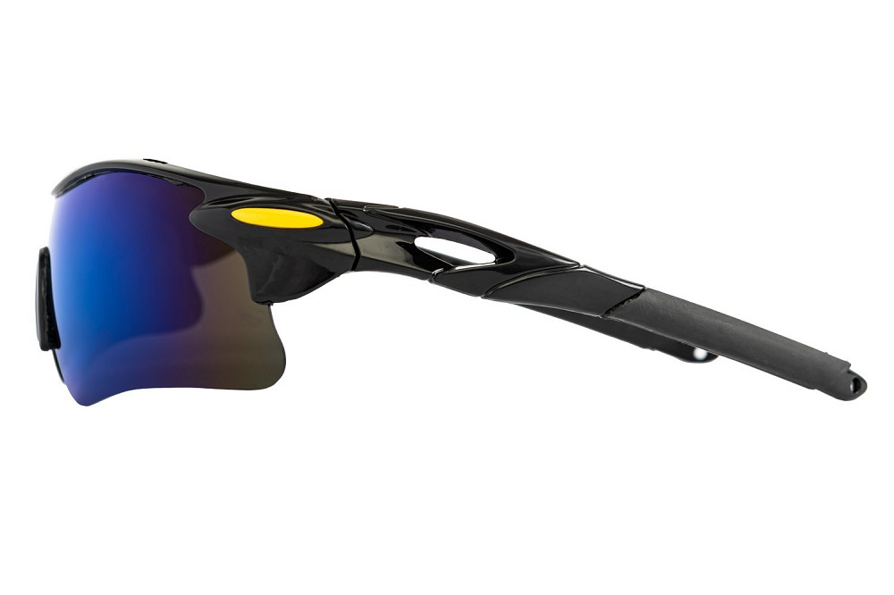 MASTERTOOL Окуляри відкриті MASTERTOOL SPORTLINE BLUE MIRROR панорамна лінза напівоправа протик Коломия - фото 7