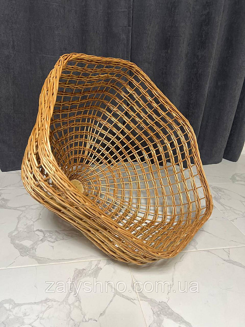 Лампа плетена фігурна з лози Київ - фото 3