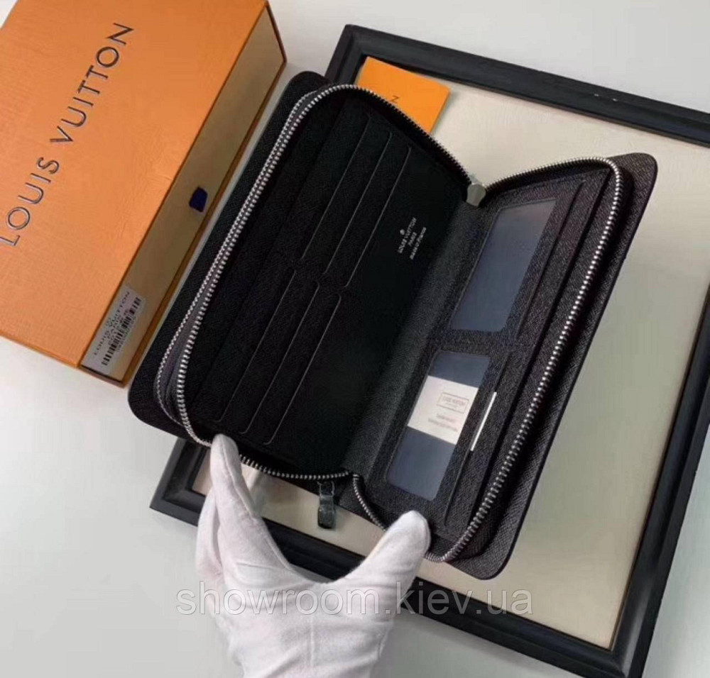 Чоловічий бреновий клатч барсетка LV (2012) black Київ - фото 9