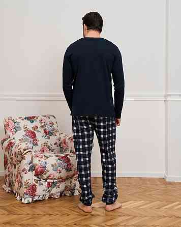 Чоловічий комплект зі штанами в карту — Інтерлок Tom John 93541 M Київ