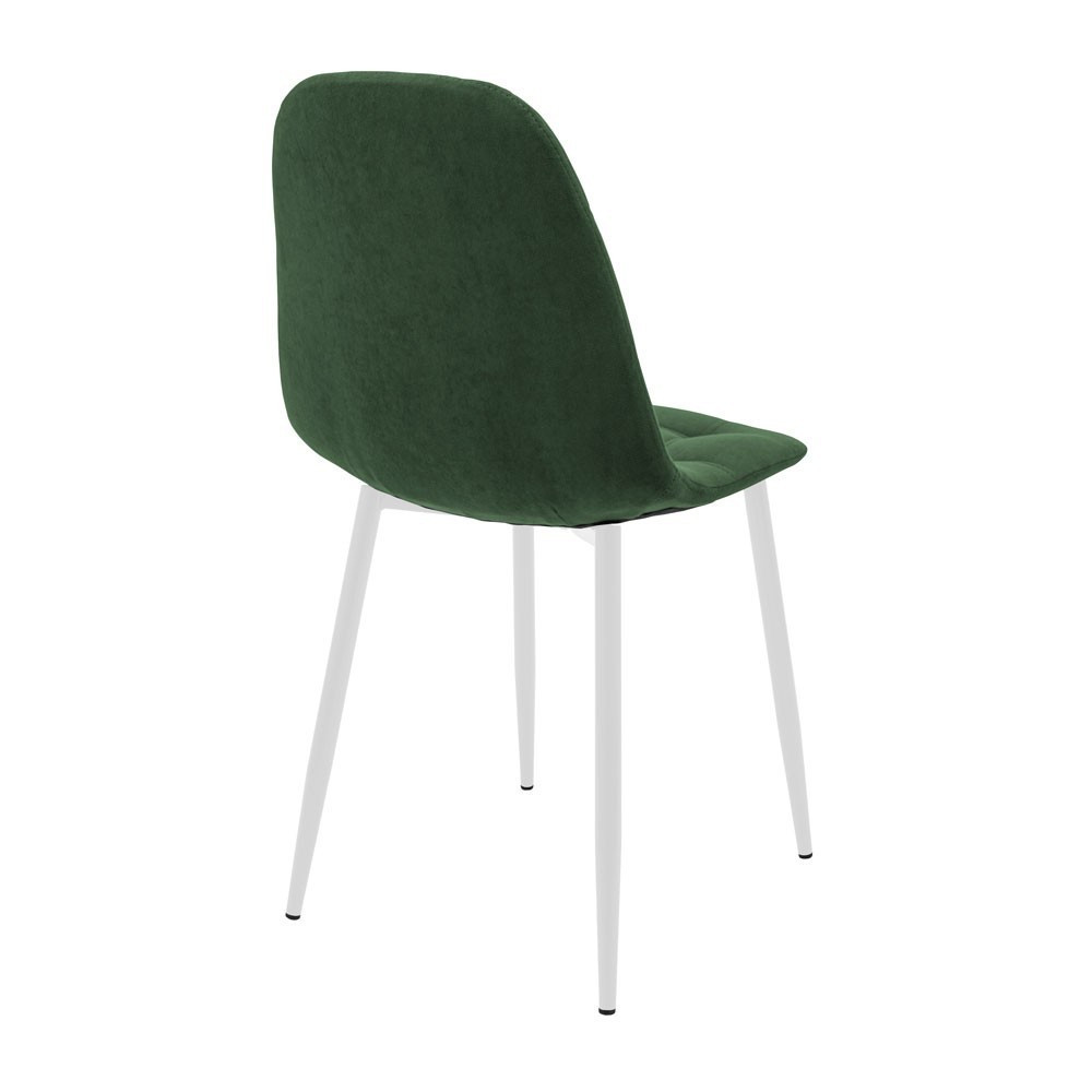 Стілець крісло м'який SplitDesign U Lily 37 білі ніжки Зелений Київ - фото 3