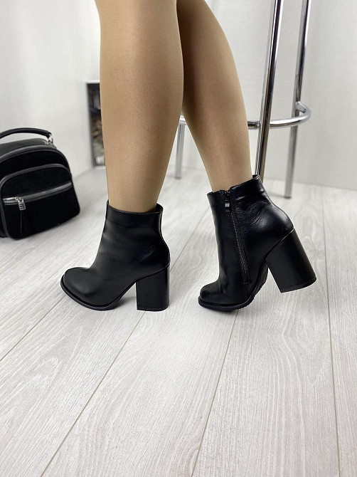 SANTINI Шкіряні черевики жіночі на підборах з натуральної шкіри демісезонні весна-осінь 953652- Коломия - фото 3