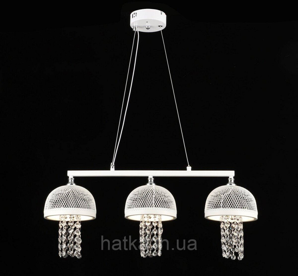 Светодиодная люстра подвесная E2725/3, Белый+Хром Киев - изображение 1