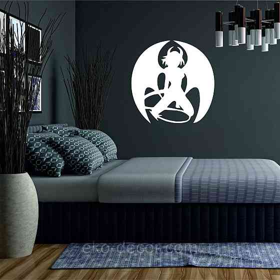 Декоративное настенное Панно «Дьяволица», Декор на стену 90*90 см, Белый Киев