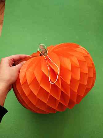 Гирлянда тыква на Хэллоуин соты 30 см оранжевый Киев