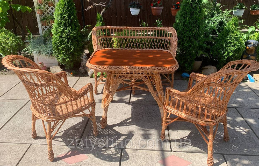Мебель плетеная, комплект Киев - изображение 1