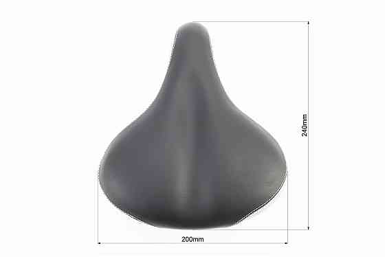 Сидіння ХВЗ 240x200, чорно-сіре GS-608 Київ