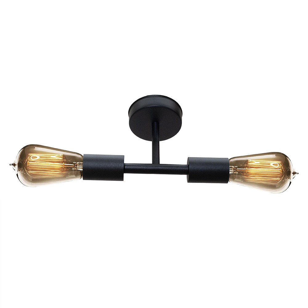 Люстра потолочная MSK Electric Asket на две лампы Е27 NL 2213-2 BK черная Одесса - изображение 3