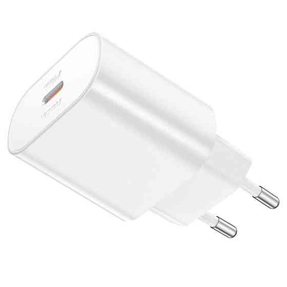 Мережевий зарядний пристрій HOCO N22 Jetta PD25W charger White 6931474760067 Одеса