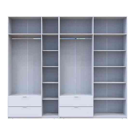 Шкаф для одежды Doros Лукас Белый 3+4 ДСП 280х50х240 DRS-011686 (42005118) Днепр