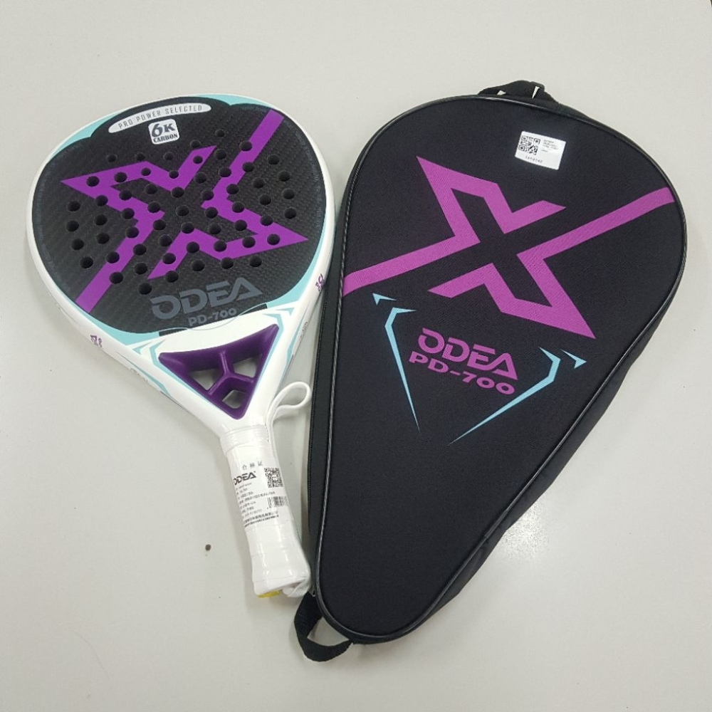 Ракетка для падела карбоновая 6К карбон пенна EVA 17 с чехлом для переноски ракетка для падел-тенниса ODEA PD-700 Каменец-Подольский - изображение 9