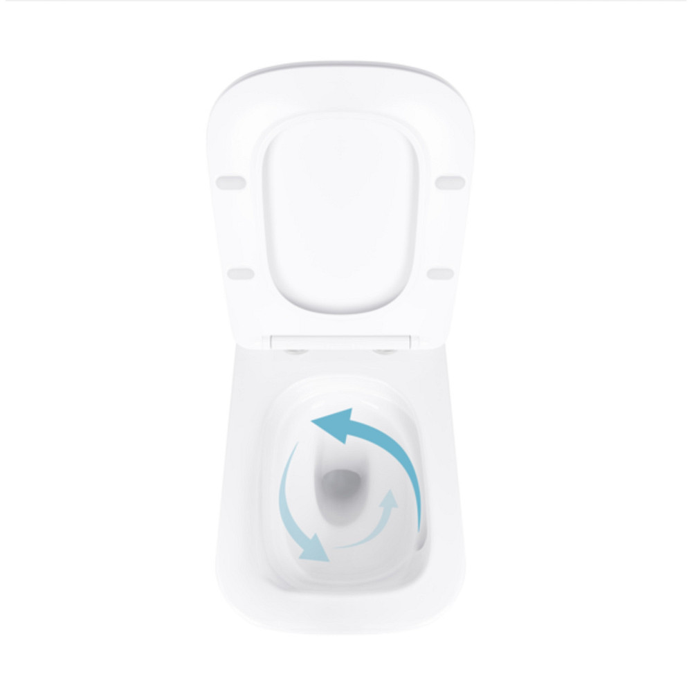 Унитаз подвесной Qtap Tern Ultra Quiet с сиденьем с сиденьем Soft-Close WHITE QT17332303AW Киев - изображение 6
