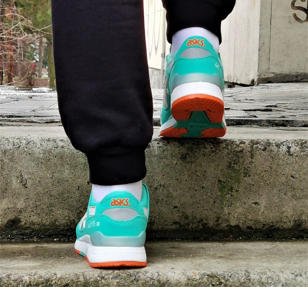 Кроссовки ASICS Gel Lyte III Бирюзовые Женские Асикс Голубые (размеры: 36) Днепр - изображение 7