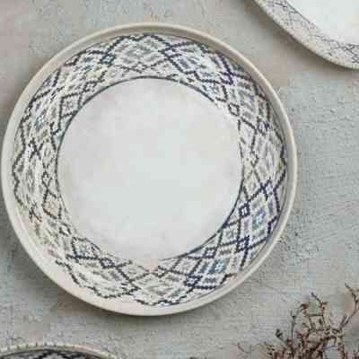 Тарілка By Bone серія "Rug" з бортом 90° 23 см (RUG-HL-23-RD) Вінниця