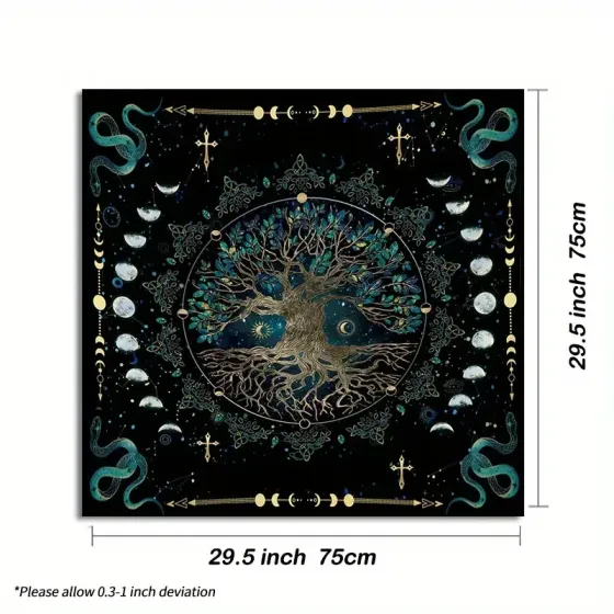 Езотерична скатертина “Дерево життя і Місяць” 75×75 см Київ