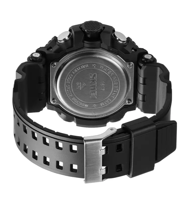 Чоловічий спортивний наручний годинник Skmei 1617 Чорний Вінниця - фото 7