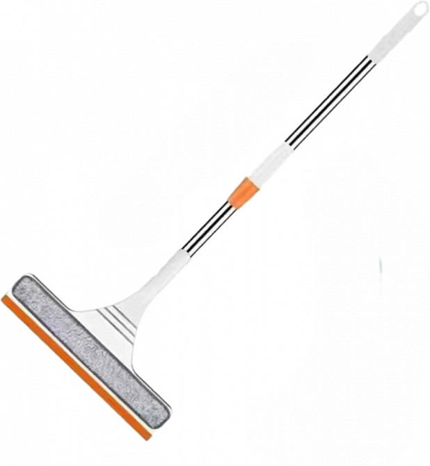 Швабра телескопическая двусторонняя 2 в 1 для окон, зеркал и вещей Вінниця - фото 1