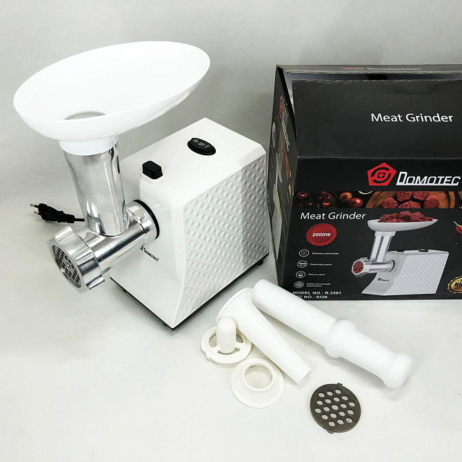 Кухонна м'ясорубка Domotec R3391 2000 W, М'ясорубка для овочів, AN-547 М'ясорубка багатофункціональна Київ - фото 2