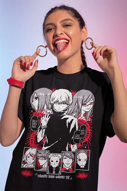 Футболка аниме Атака титанов оверсайз (S/M/L) Черний AnimeJ0554 Днепр - изображение 3