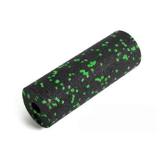 Набір для масажу та йоги PowerPlay PP_4091 EPP (2 м'ячики + валик масажер 15*5,3 см.) Green + резинк Кам'янське
