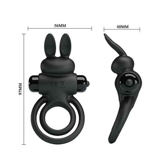 Ерекційне кільце - Pretty Love Vibrant Penis Ring III Black Sex Aura Київ