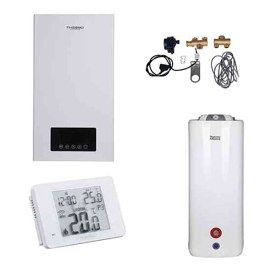 Комплексне рішення Thermo Alliance для котельної: електричний котел 10 кВт + комплект бойлера + комбінований підлоговий Київ