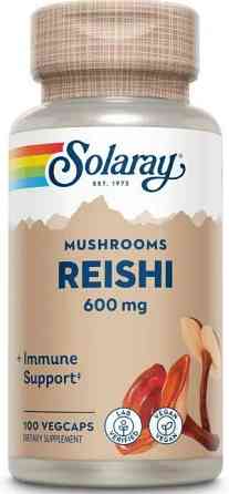 Єкстракт грибів рейші Solaray Reishi Mushroom 600 мг 100 капс Київ