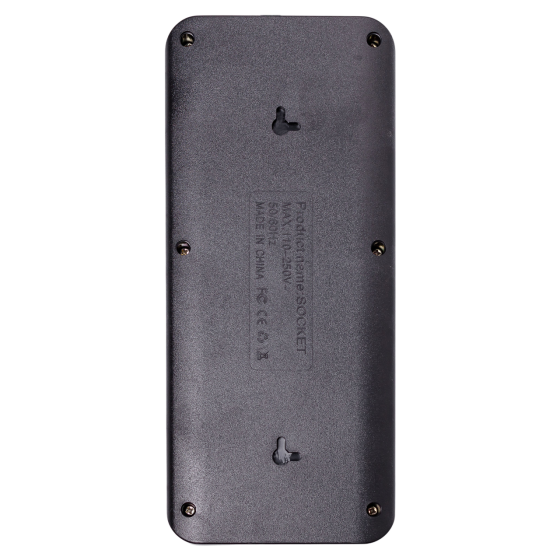 Yiwu Мережевий фільтр подовжувач 5 м на 6 розеток 4 USB 2 Type-C та кнопкою вимкнення HP-5-16 Коломия