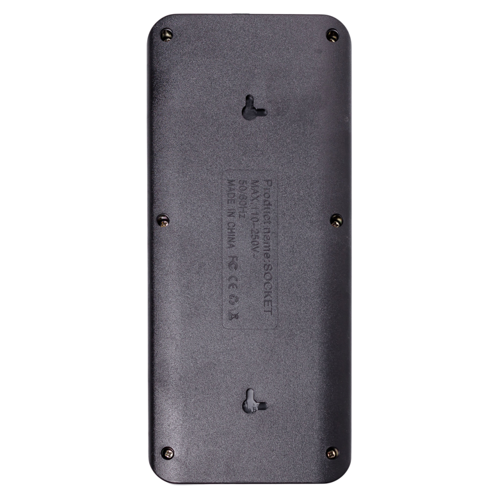 Yiwu Мережевий фільтр подовжувач 5 м на 6 розеток 4 USB 2 Type-C та кнопкою вимкнення HP-5-16 Коломия - фото 6