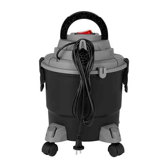 Пылесос строительный, 1,0 кВт, >17 кПа, бак 15 л пластик, шланг 1,5 м INTERTOOL DT-1015 Киев