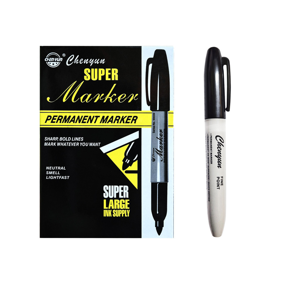 Маркер перманентный 99000 Chenyun черный Винница - изображение 2