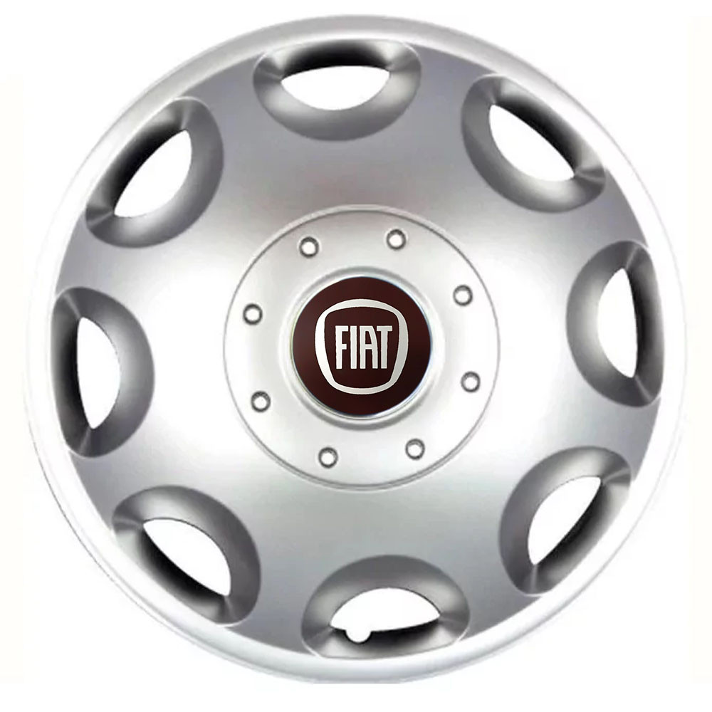 Автомобильные модельные колпаки R15 Fiat 300 4шт, SJS, серебряные Киев - изображение 1